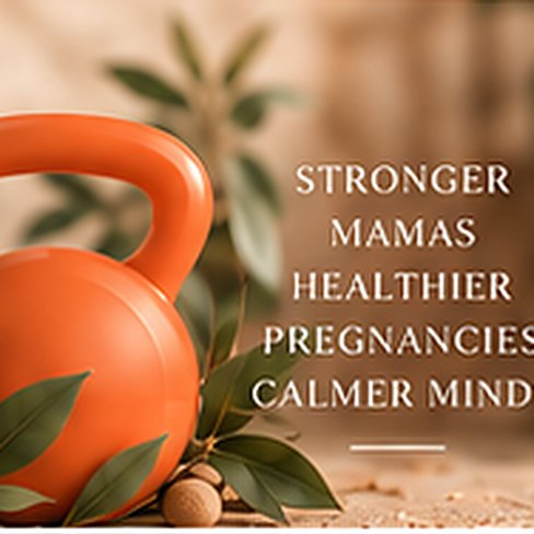 Terracotta kettlebell with leaves