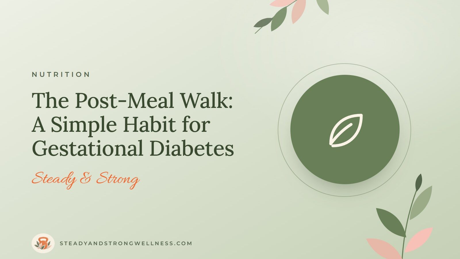 The Post-Meal Walk: A Simple Habit for Gestational Diabetes